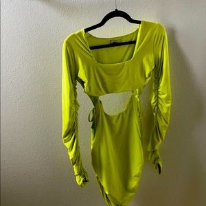 Oh Polly neon dress cut out.